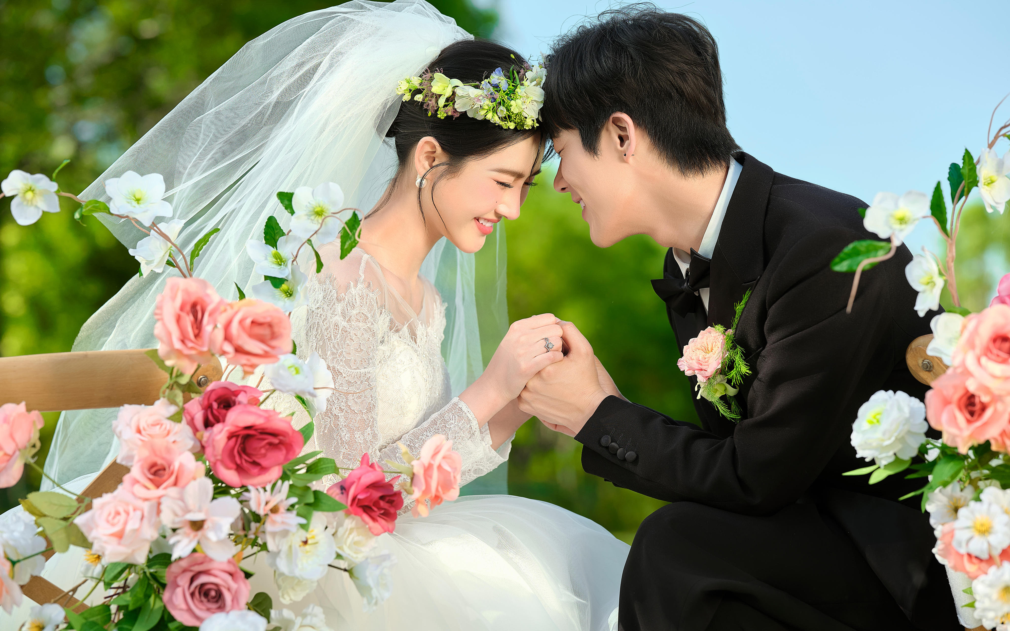 【世花络】一整个美住🌿我的森系婚纱照怎么都看不