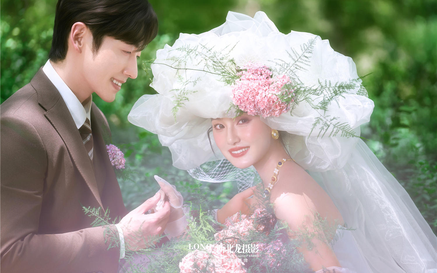 【西北龙摄影】法式浪漫光影森系婚纱照