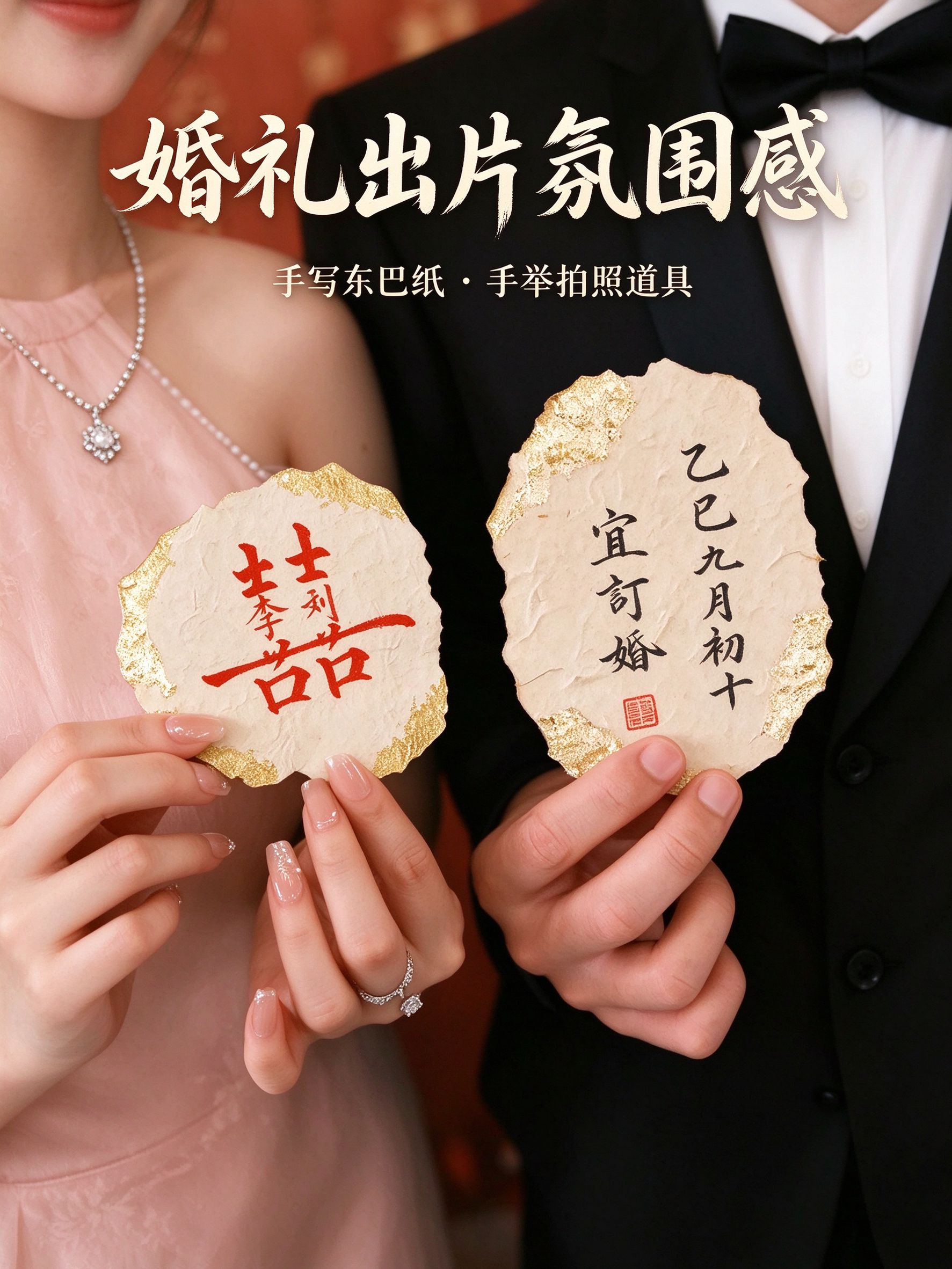 纯手写东巴纸拍照小道具