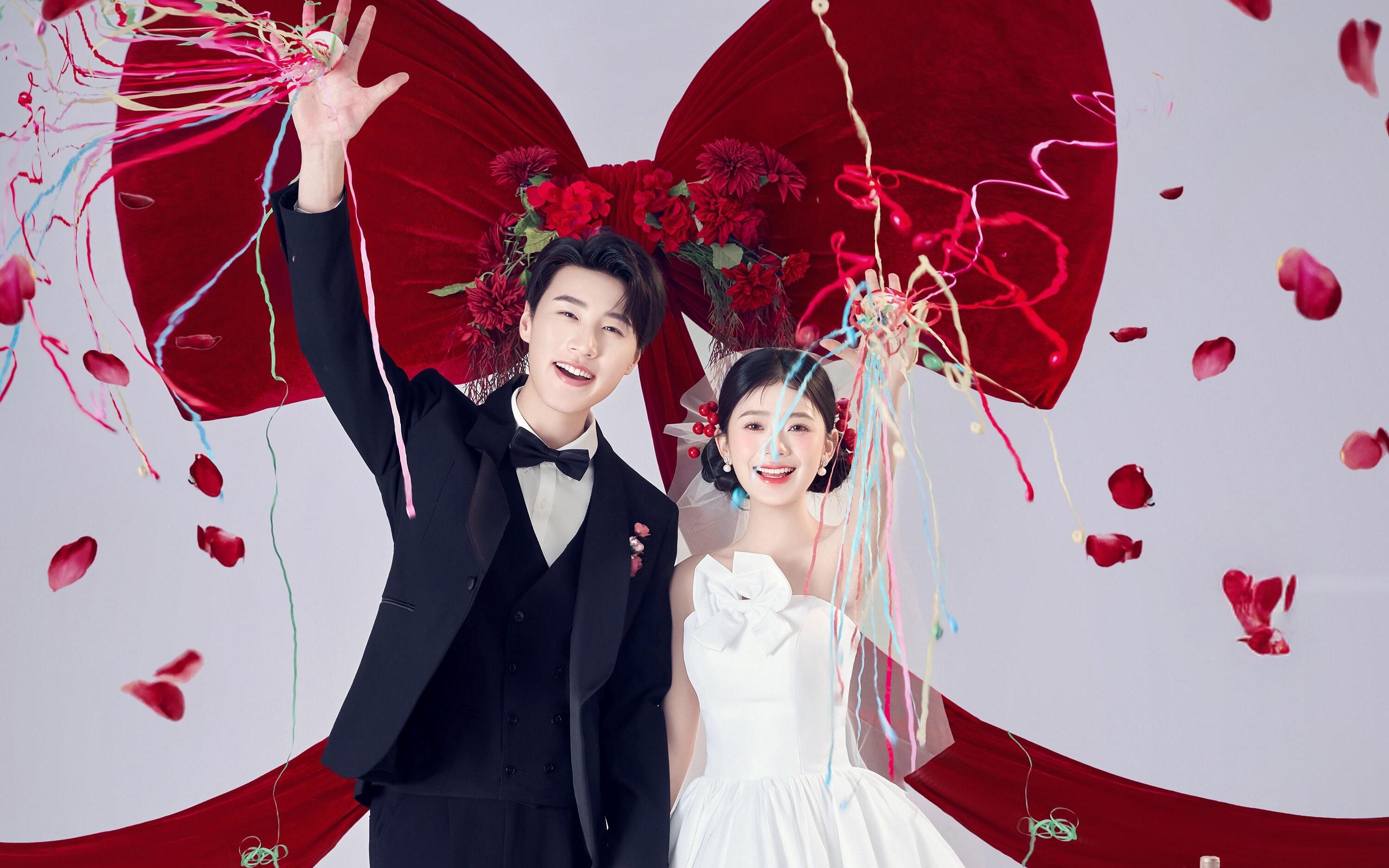 2025新款预定！蝴蝶结喜嫁风婚纱照杀疯了💥 