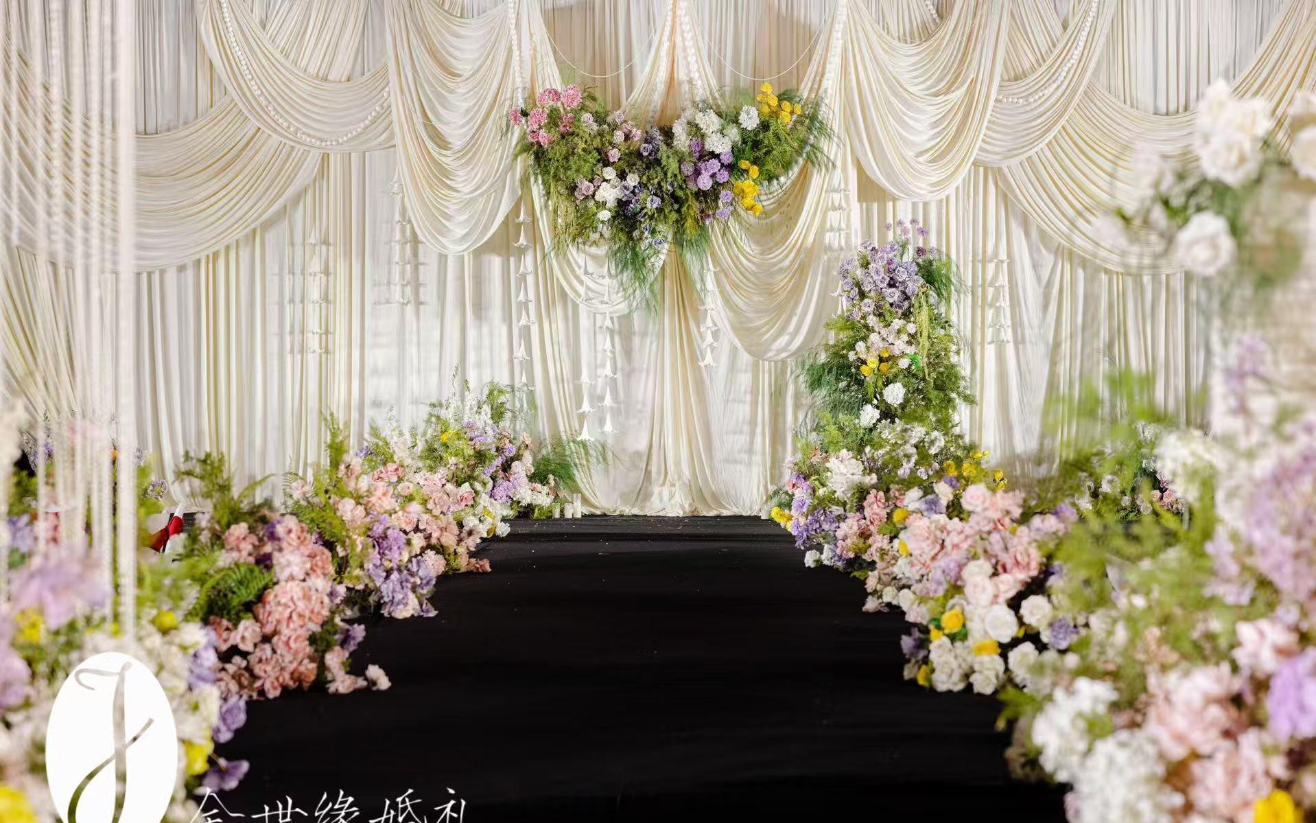 金世缘|长在了审美上的布幔婚礼布置