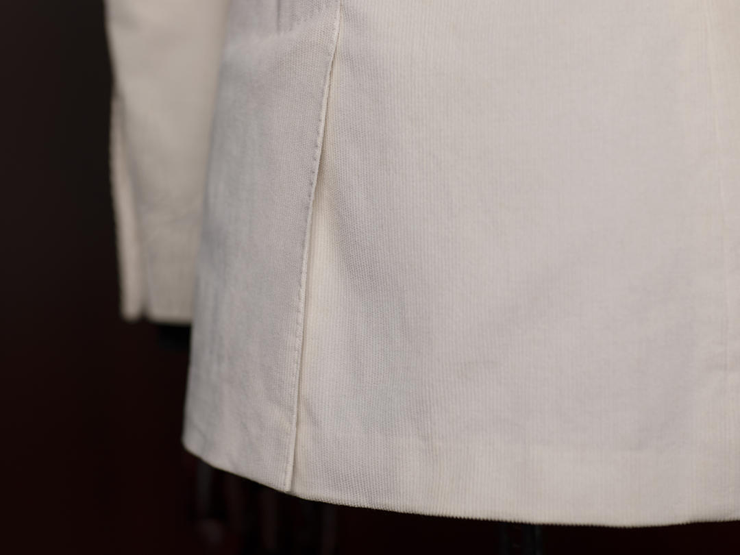 白色绒面单排扣sportcoat