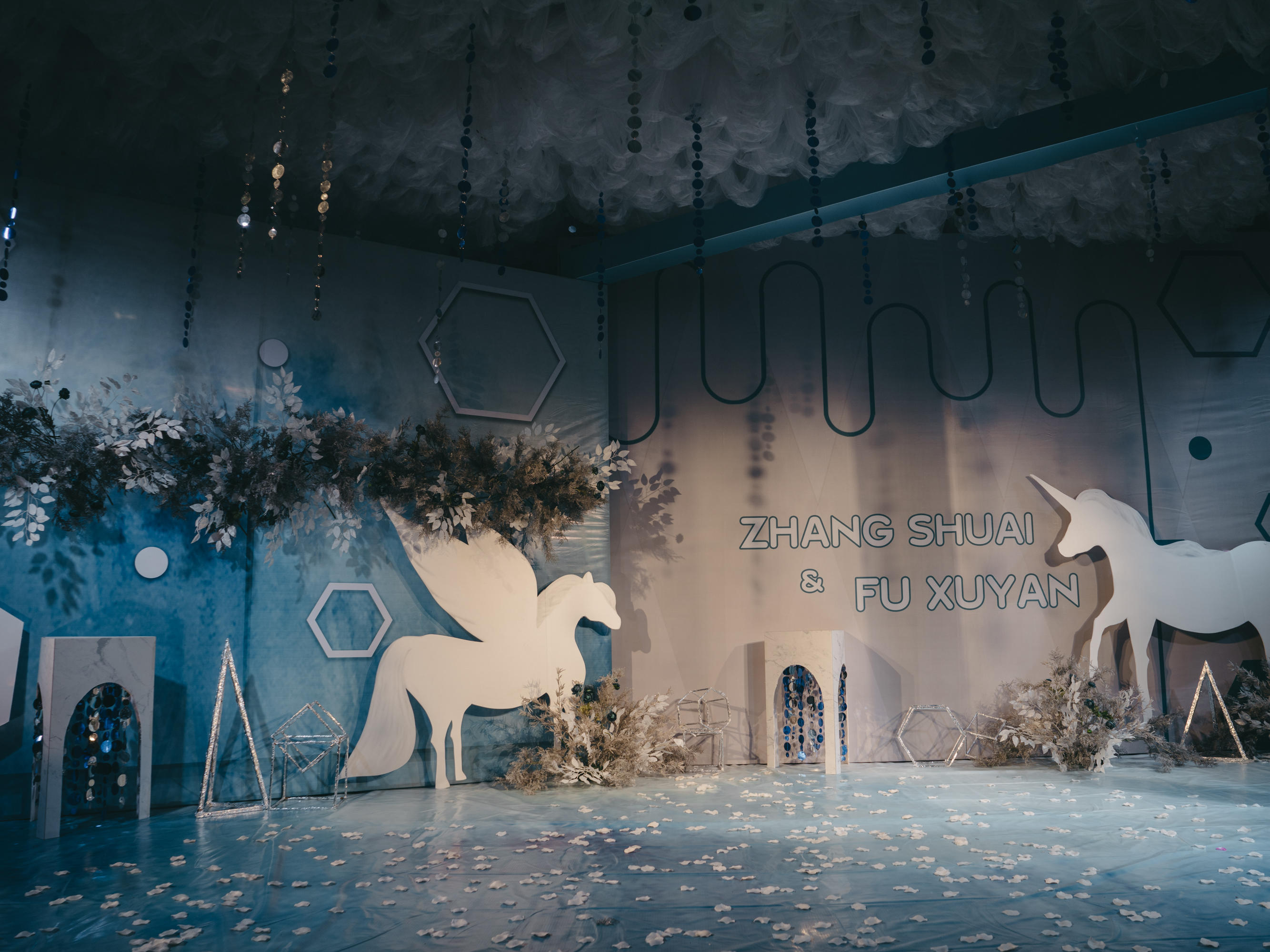 一克拉婚礼 | 蓝白色 梦幻婚礼