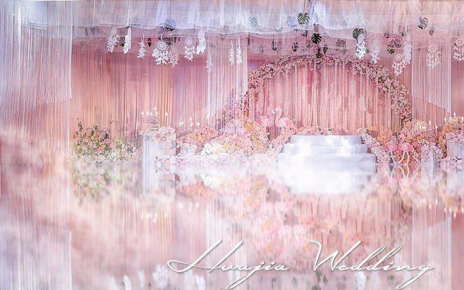 韩式梦幻 火烈鸟 泸州室内最美婚礼