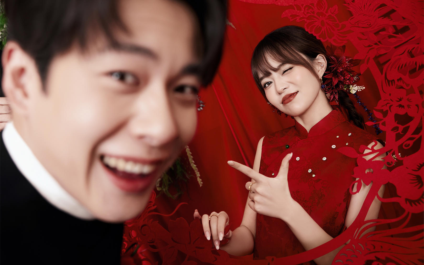 小众轻中式生命力婚纱照