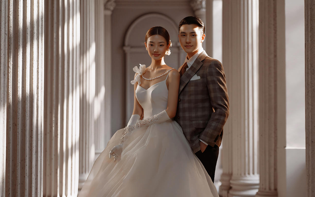 【风屿来信】人间理想婚纱照｜主纱造型宫廷古堡风