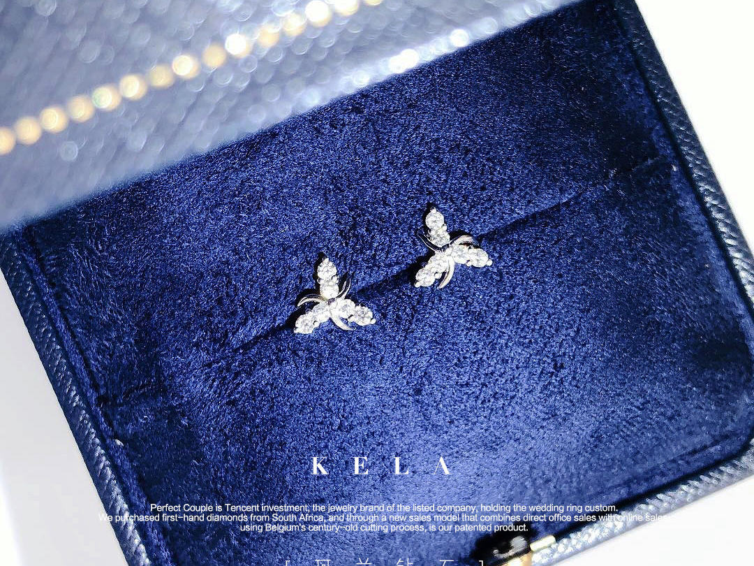 超人气款『风车』钻石耳钉