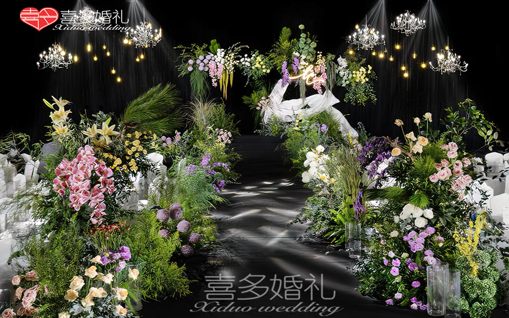 【喜多婚礼】小众森系自然感白绿色婚礼