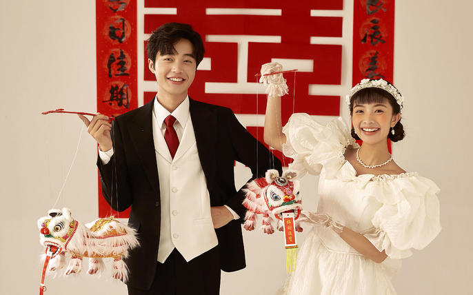 刷爆朋友圈🔥新中式喜嫁婚纱照很不一样