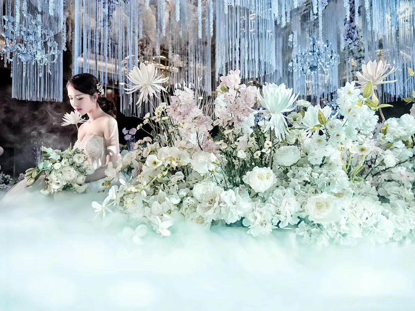 概念设计婚礼美学-白色欧式室内奢华浪漫婚礼