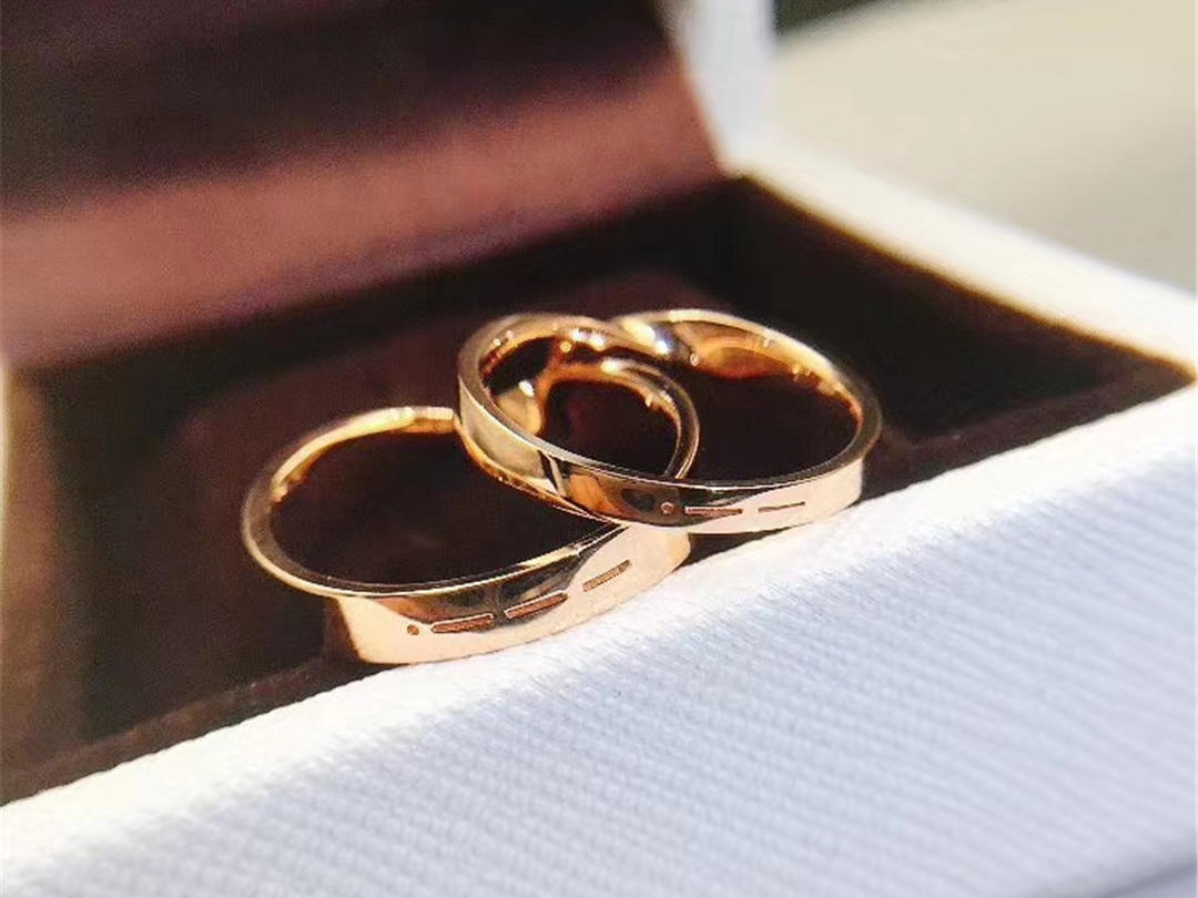 关于爱-摩斯密码情侣18K金钻石对戒