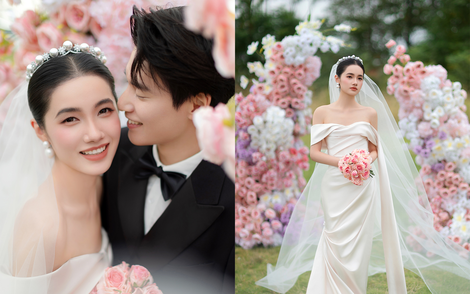 怎么會有這么甜這么粉的婚紗照啊啊啊??