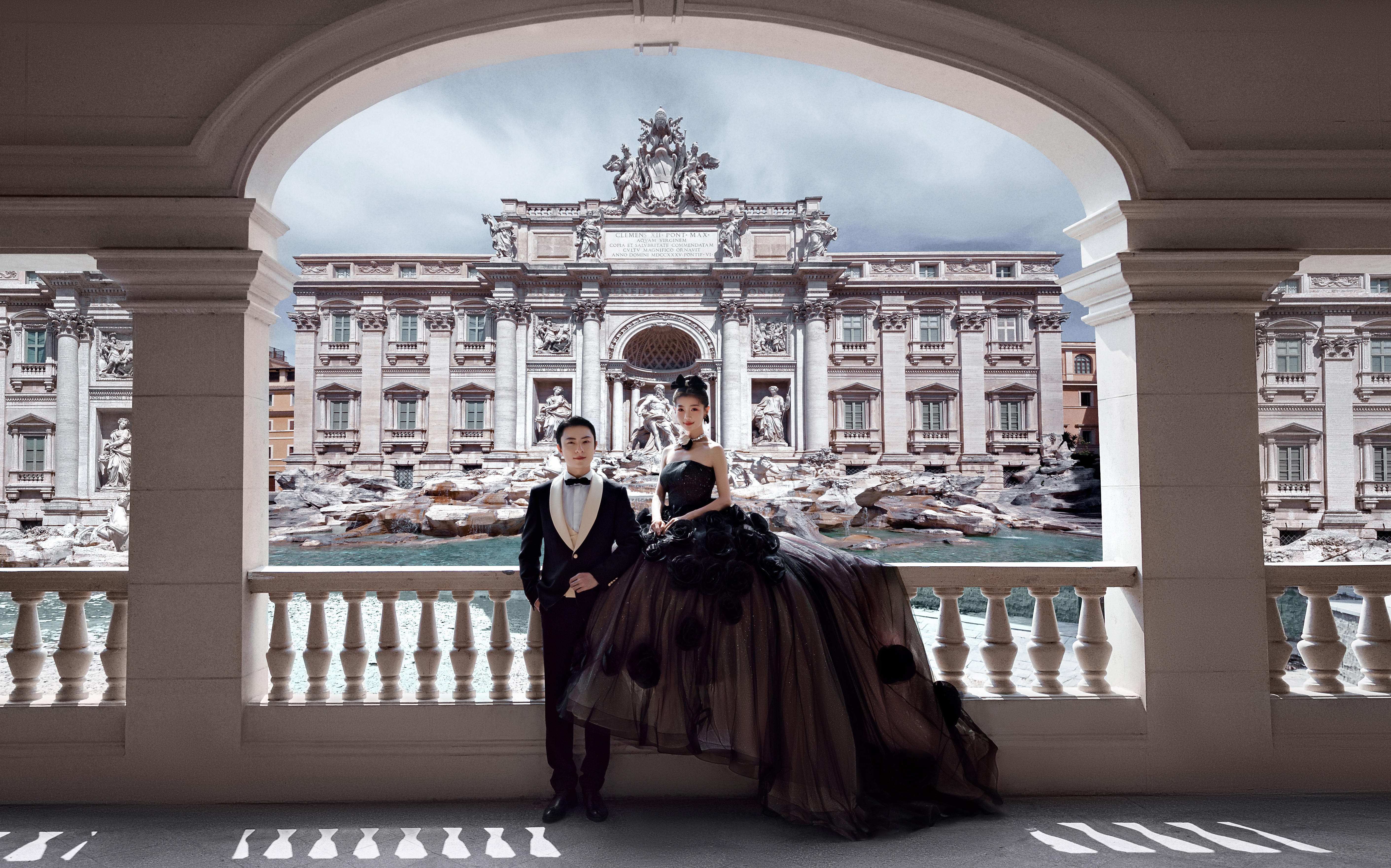 【法式印象】鲨疯啦‼️这波城堡黑纱婚纱照赢麻了