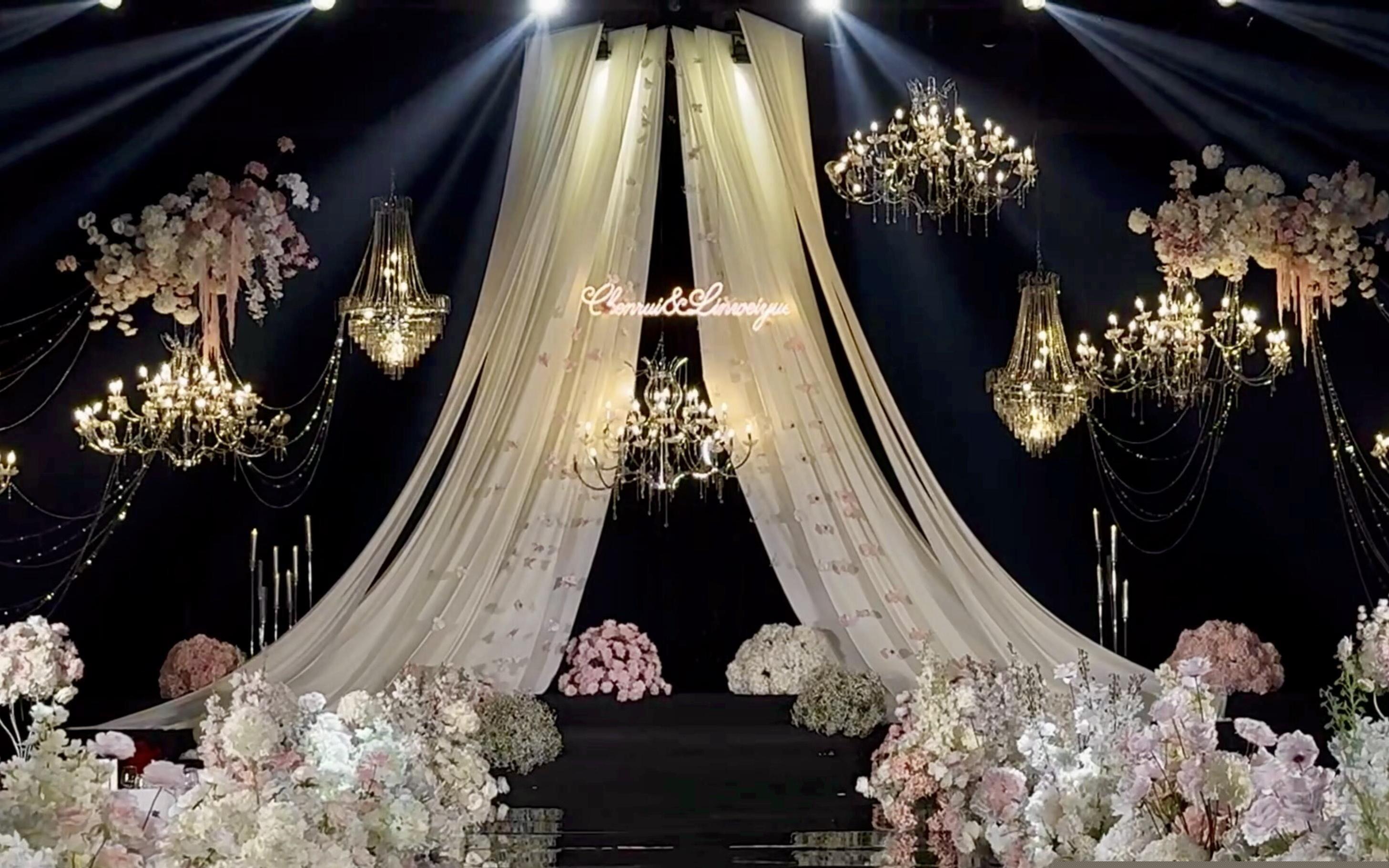 韓式水晶布幔婚禮