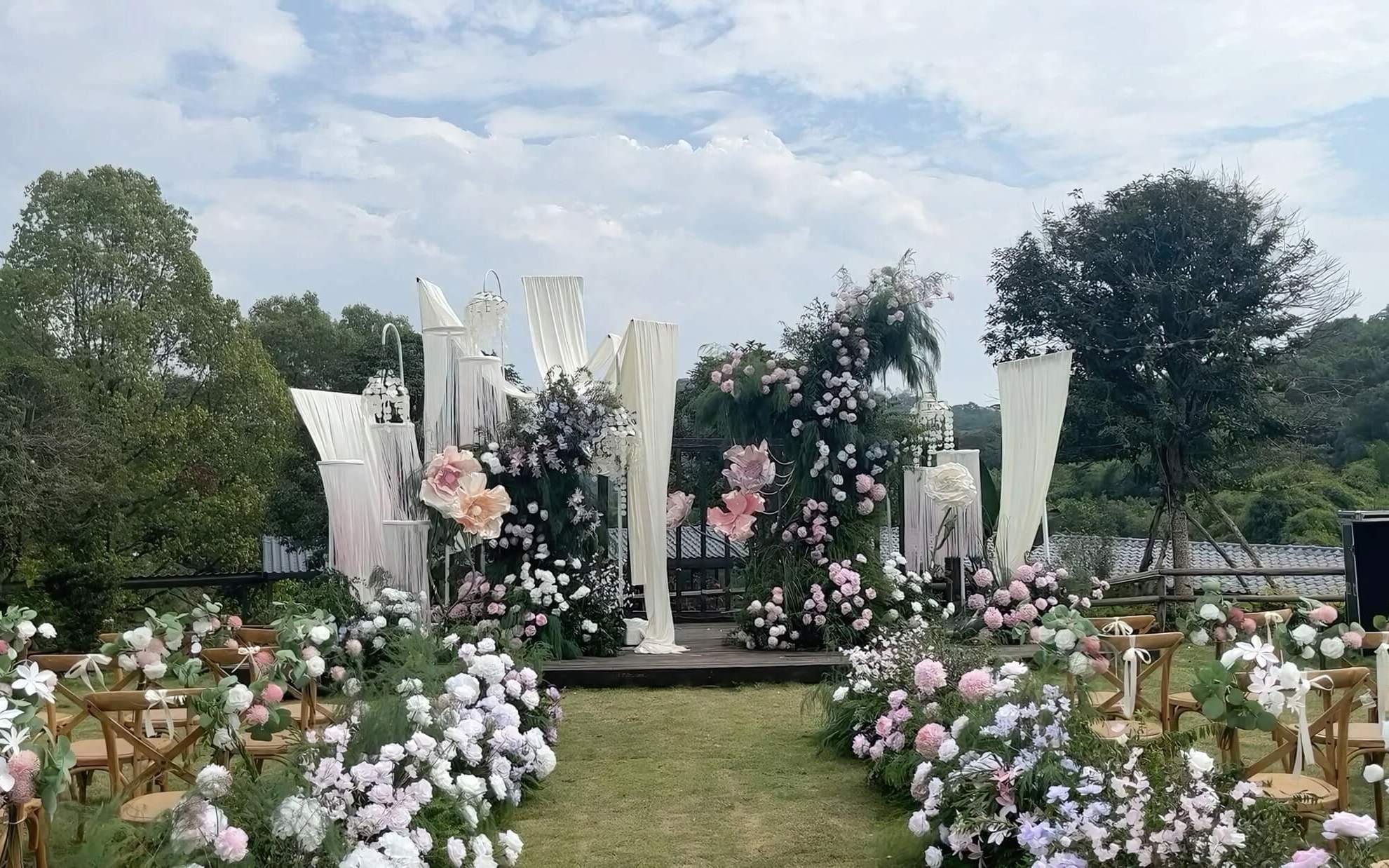 【美人鱼婚礼】白绿色野生自然系户外草坪婚礼