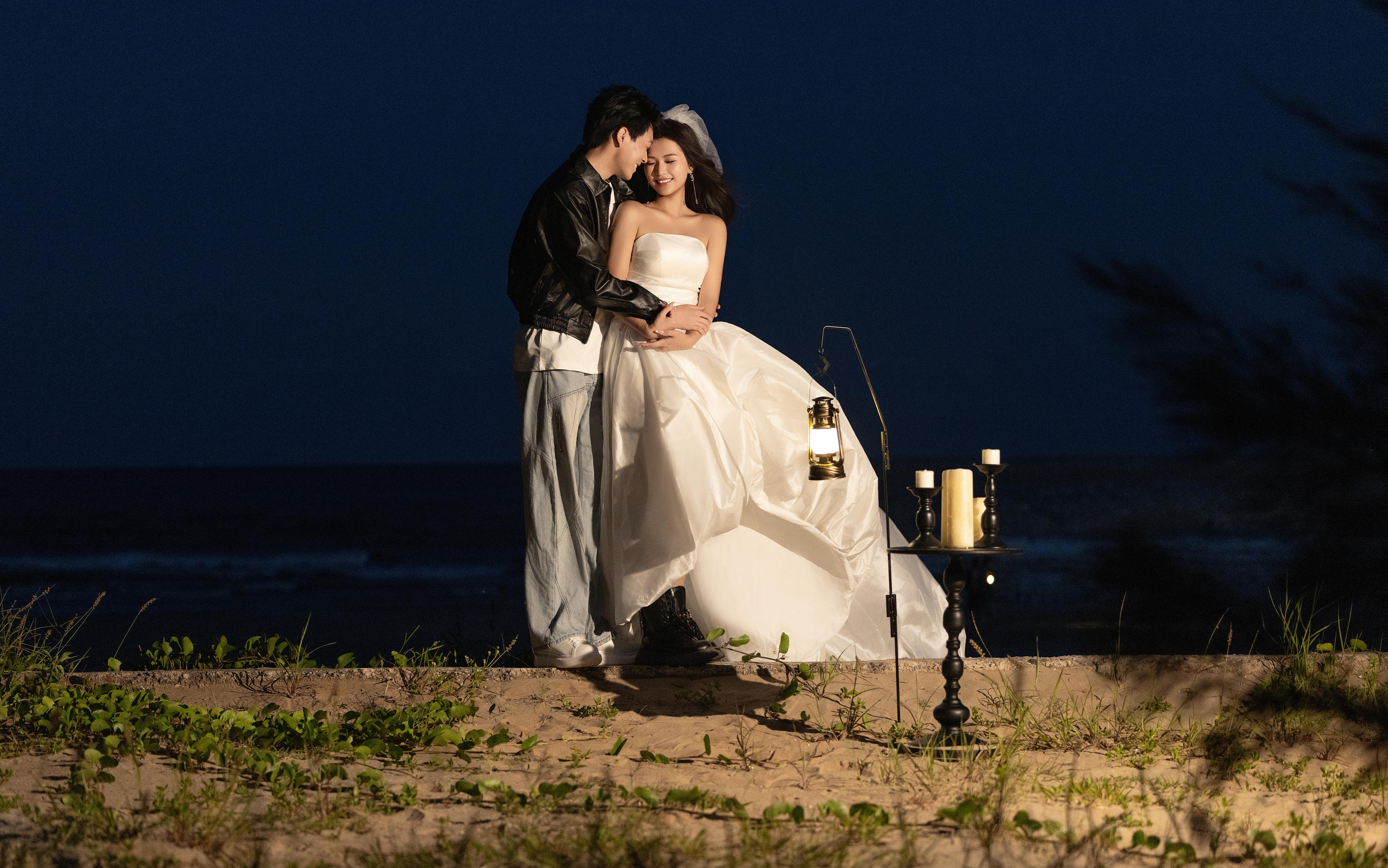 【海景夜景婚紗照】定格海夜之間交織的浪漫幀