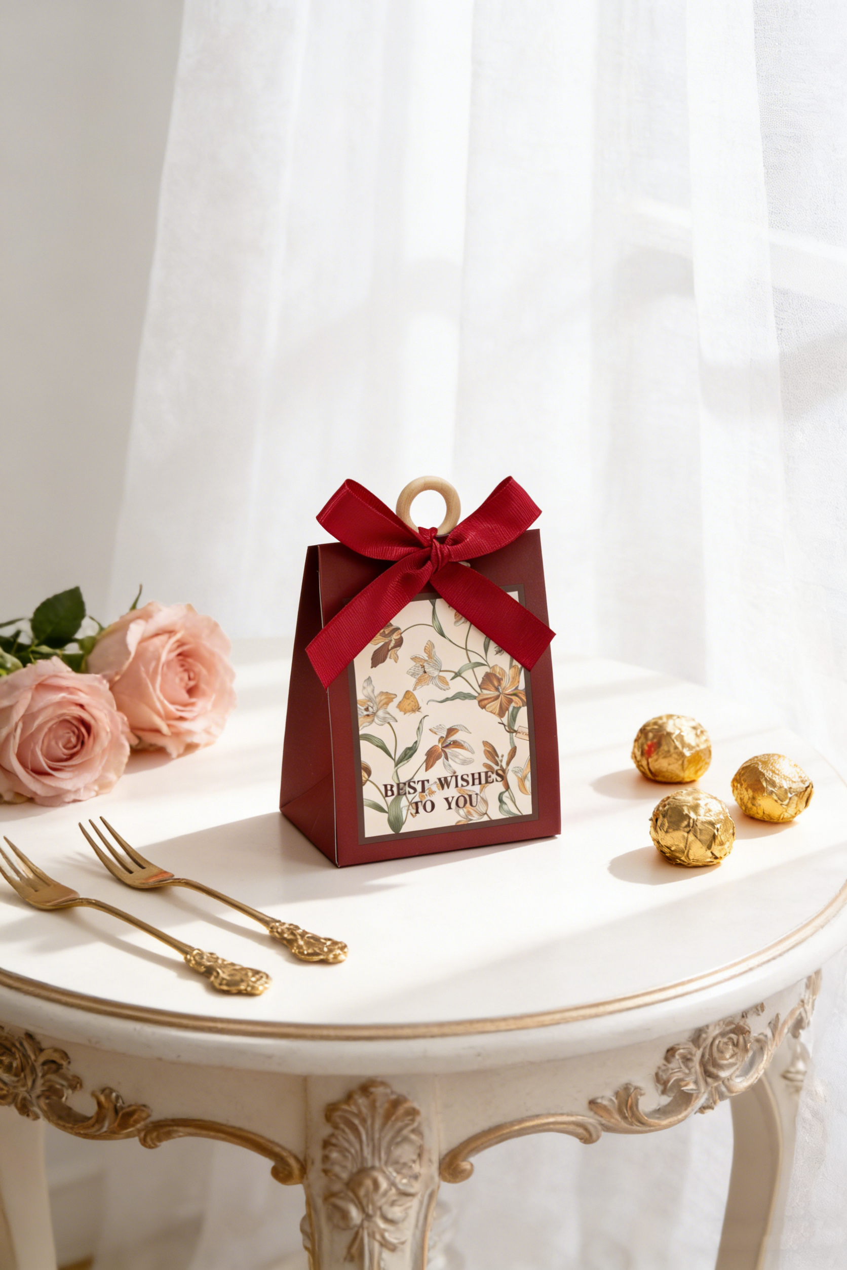 包好发货 成品喜糖套餐简约花卉 喜糖+喜糖盒【成品喜糖不支持退换】