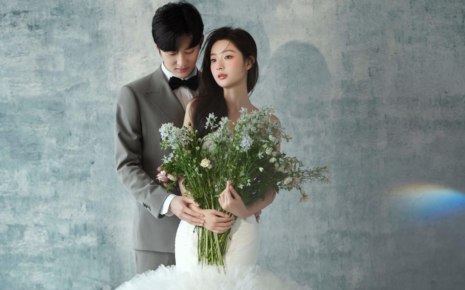 坠入蓝色法式油画的浪漫