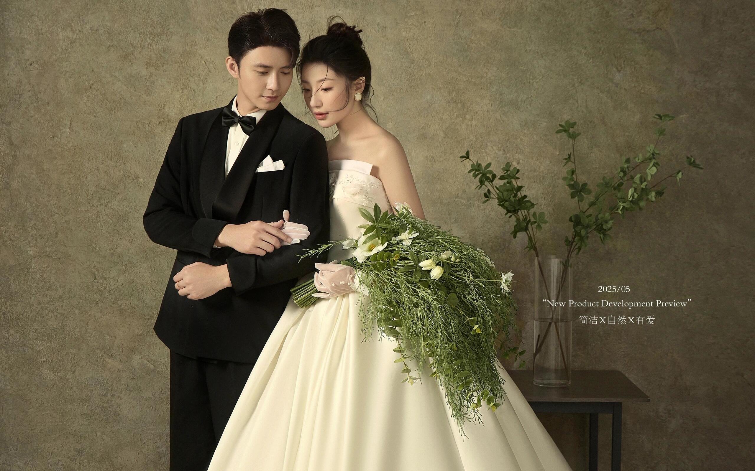 小众极简 高级感诧寂风婚纱照