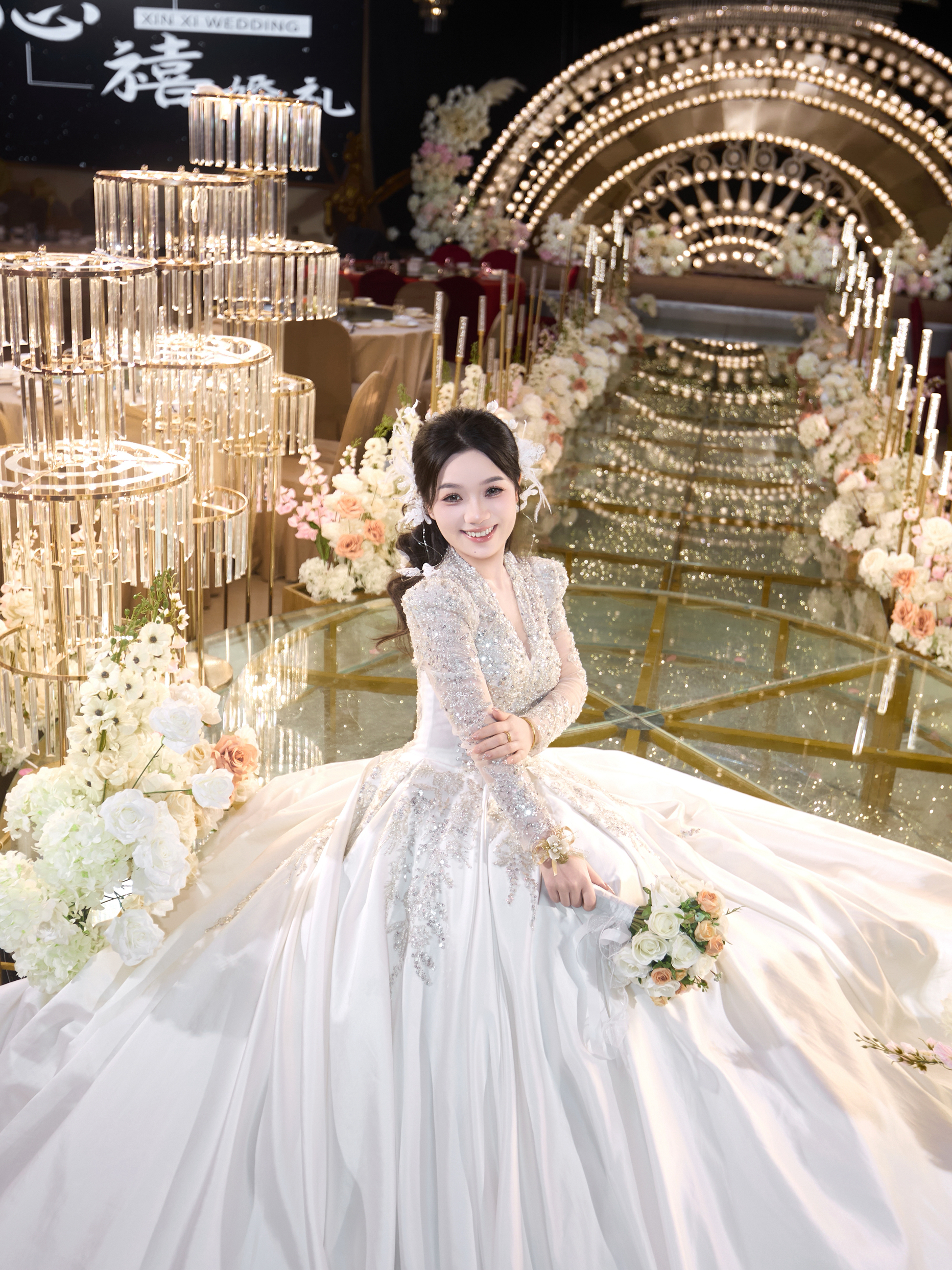 韩式仙气少女半披发