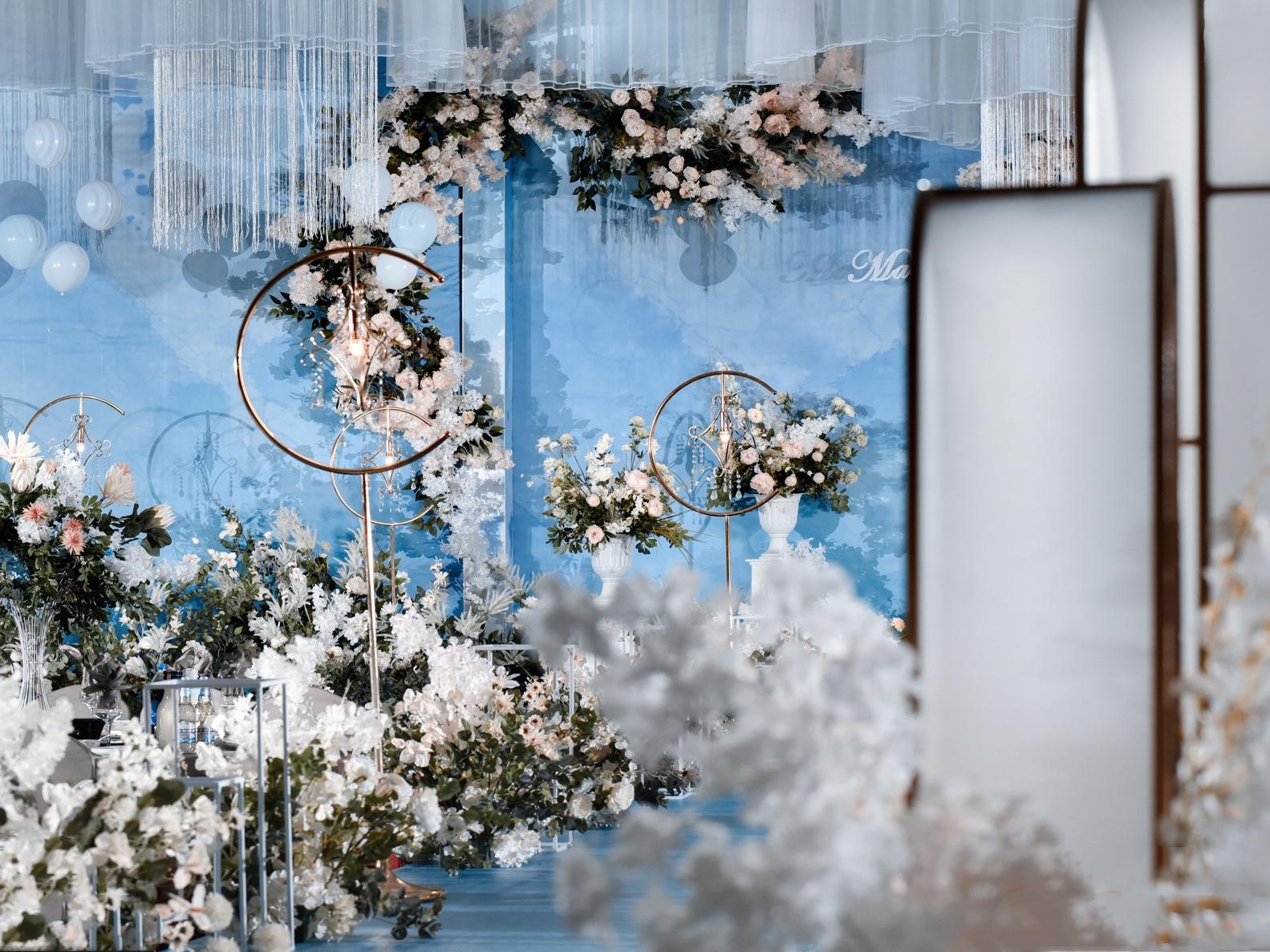 安徽宿州灵璧卢氏 婚礼蓝色系样品发布