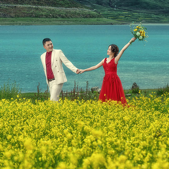 年度热卖《一生挚爱》羊湖 婚纱旅拍  