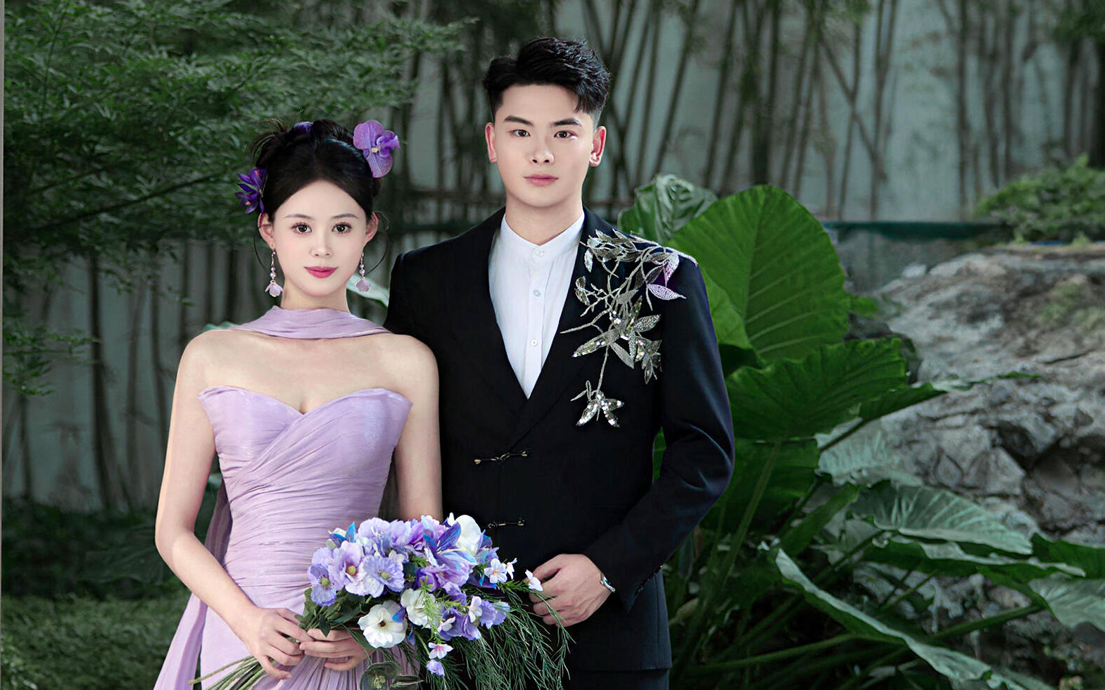 ??絕絕紫!新中式婚紗照溫柔到了心巴上