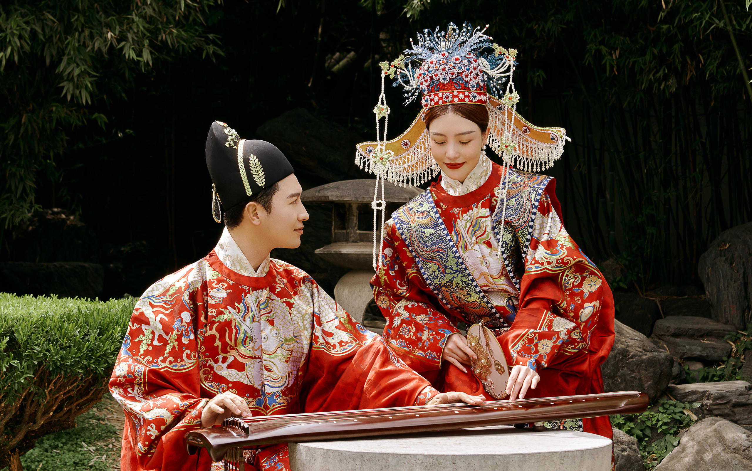 被东方美学硬控30s~园林汉服百看不厌