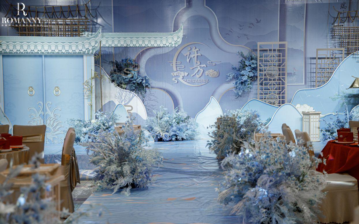 【温婉素雅】新中式浅蓝色婚礼