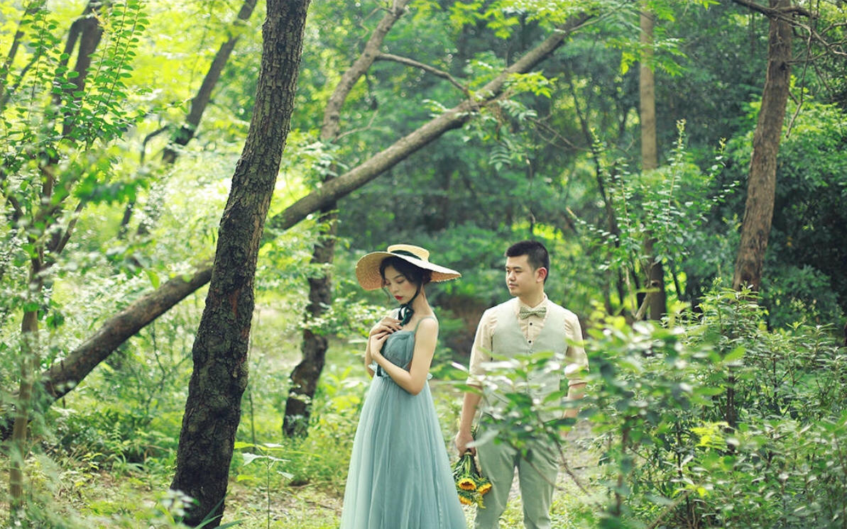 唯美 复古 森系 田女士新婚客照欣赏