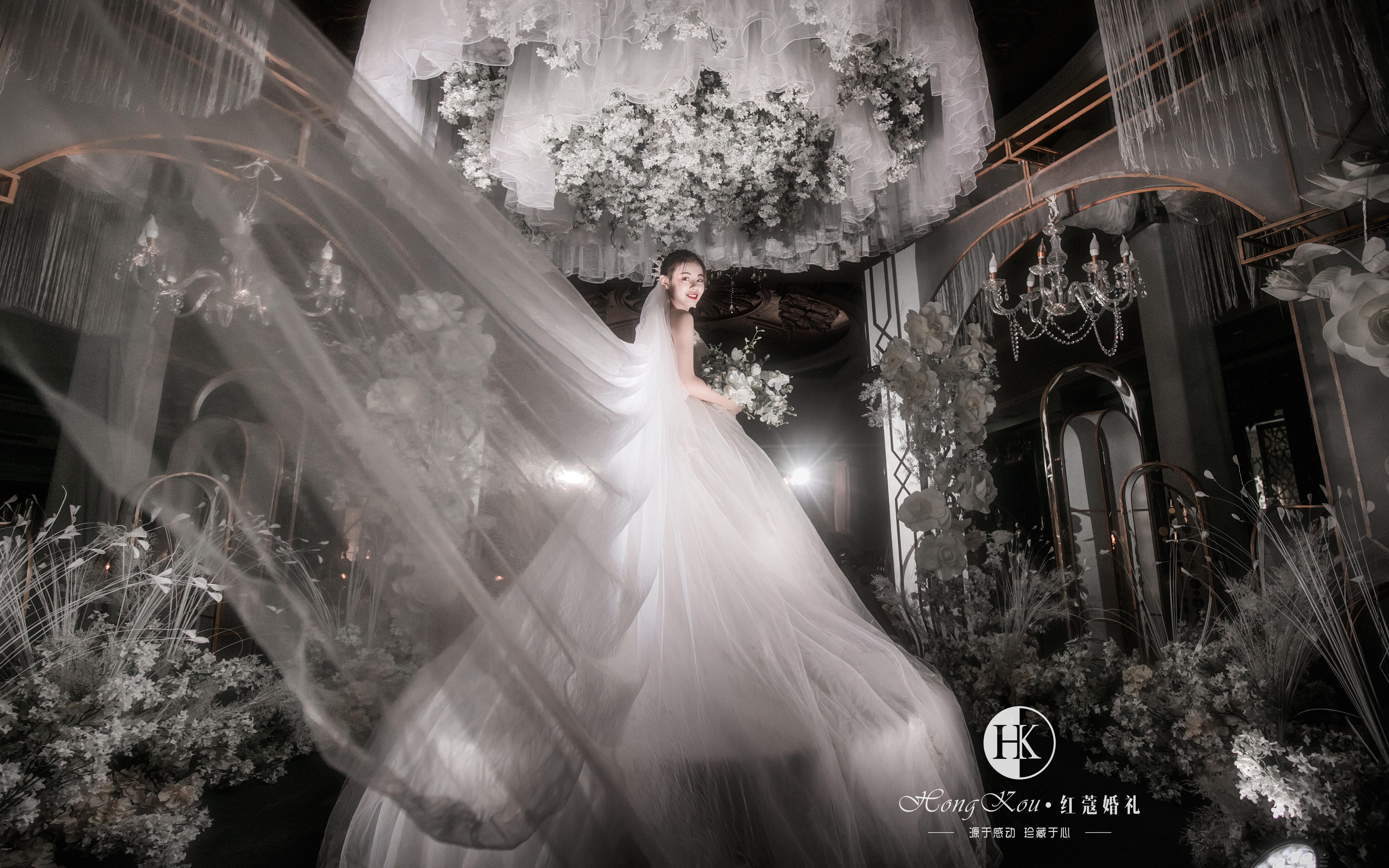 【暮光之城】高级香槟白色 浪漫室内婚礼