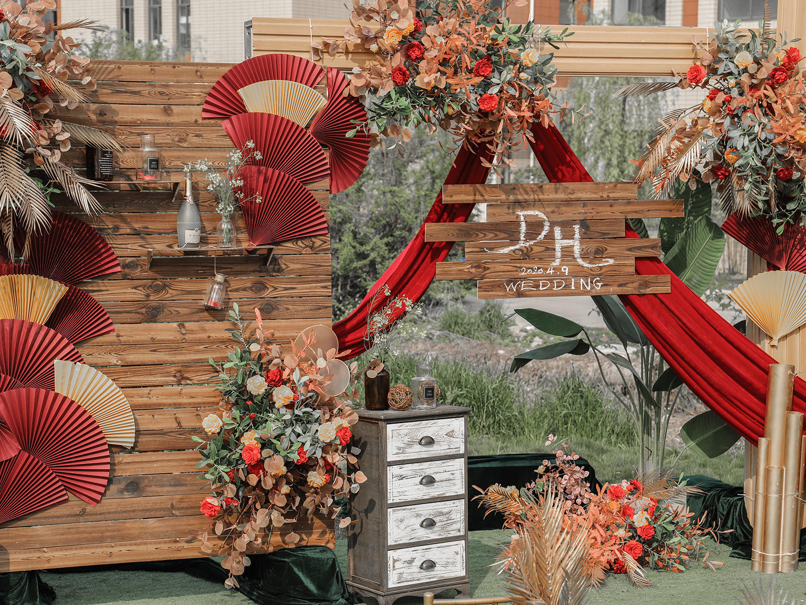 《天古婚典》秋色系农村户外婚礼/一条龙婚礼服务