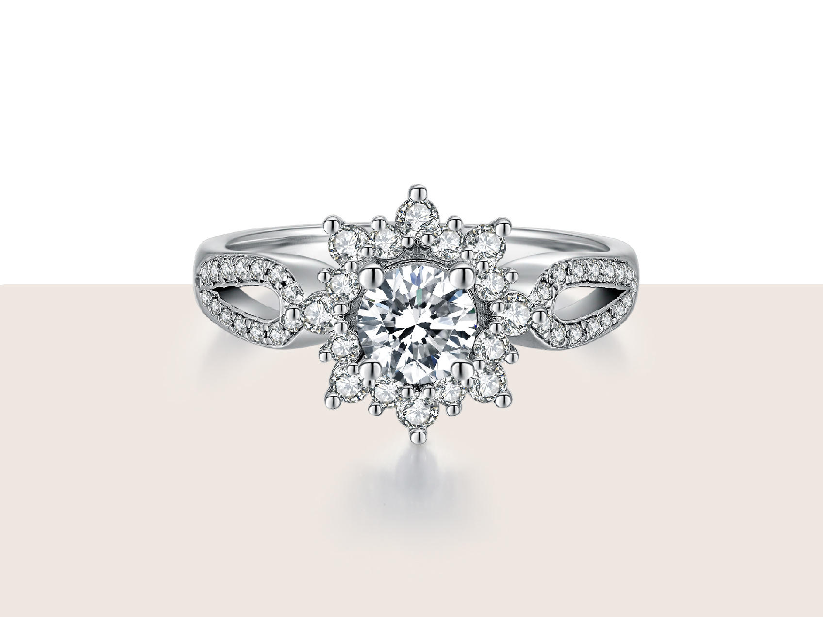 结婚钻戒-光羽 | 超显大婚戒