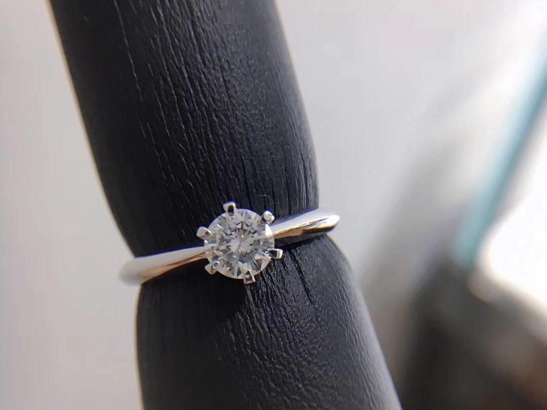 QC  求婚钻戒  私人定制 公主经典6爪