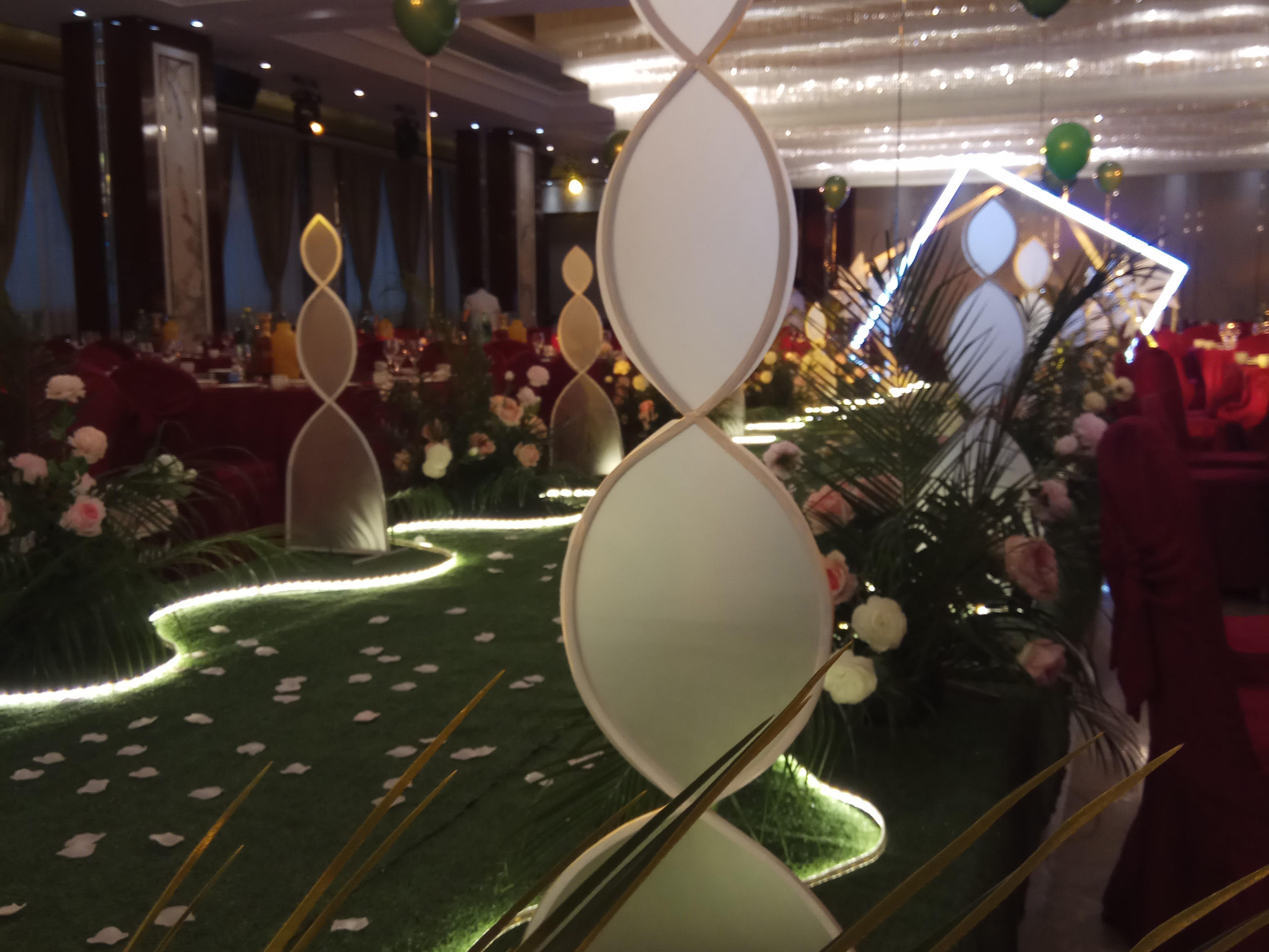 店森系现场  红泉大酒店婚礼布场