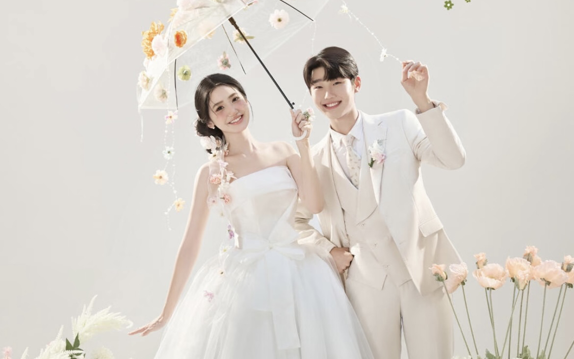清新治愈韩式婚照