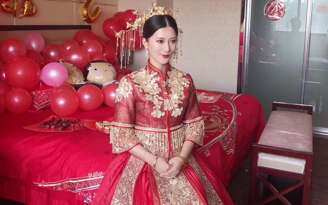 【丽洋婚纱美妆】明星同款秀禾