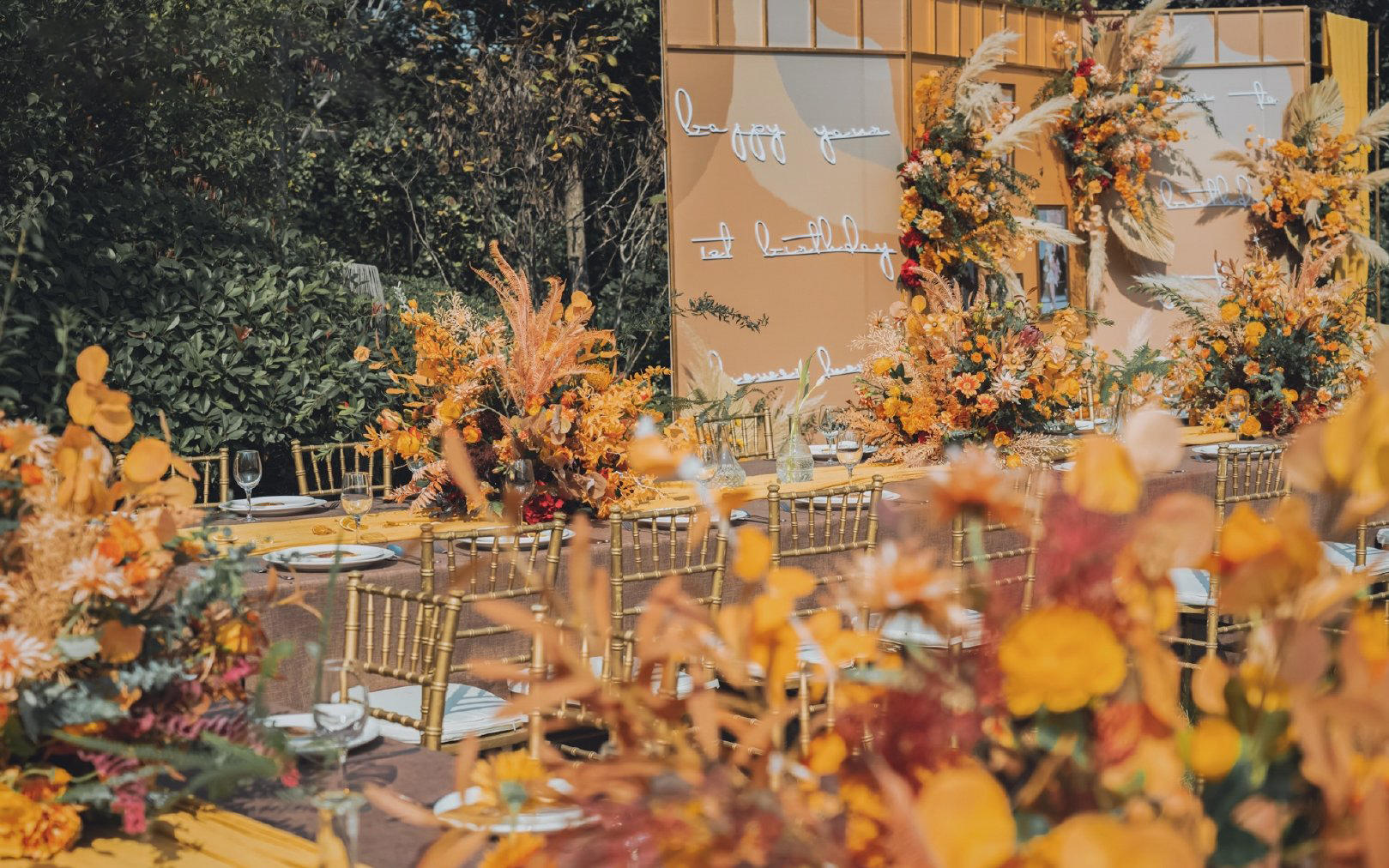 《INS橘》橙色系清新户外婚礼轻奢版