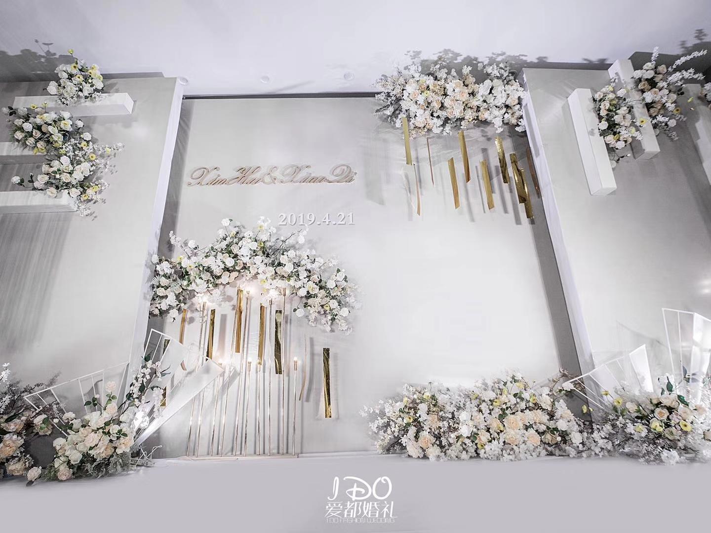 【爱都婚礼定制】流苏花海 香槟白西式大气婚礼