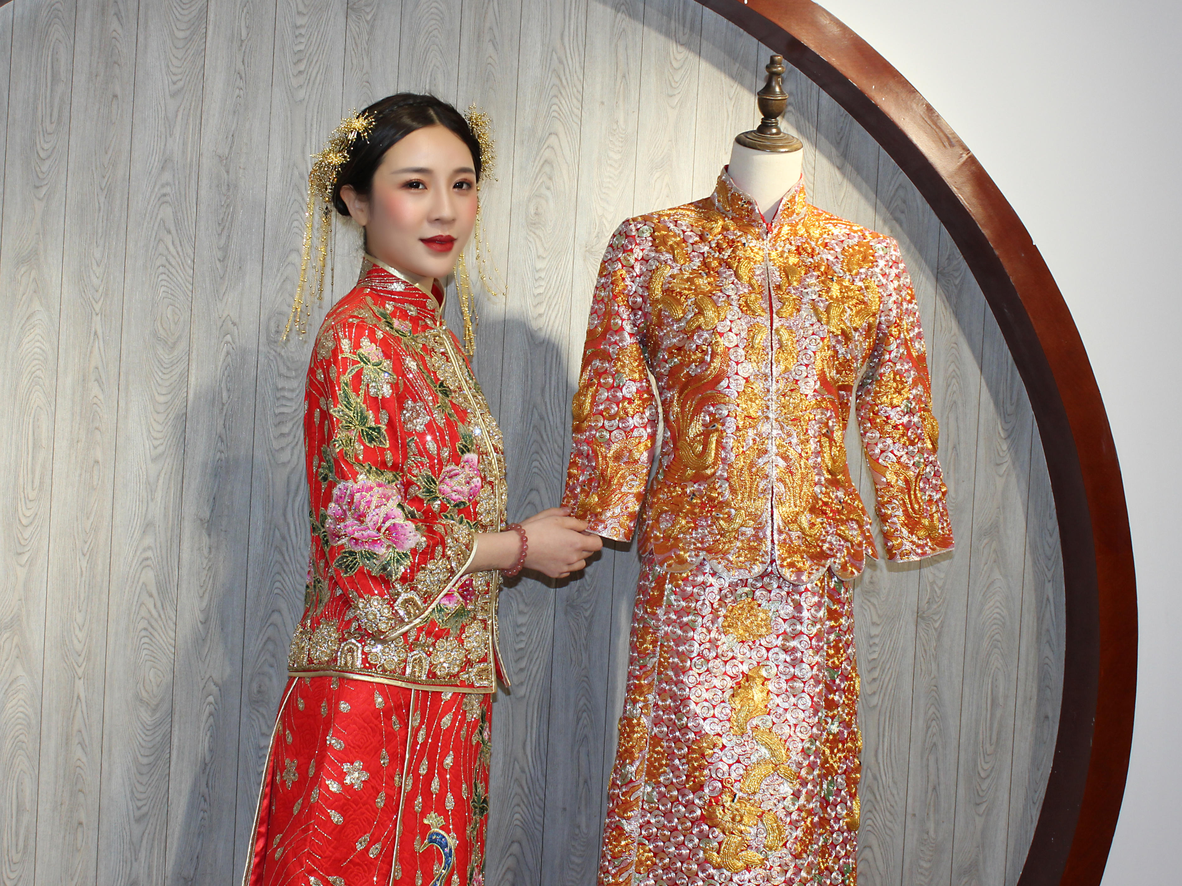 【米图婚纱高定系列】超值三件套 主纱+中式+晚礼