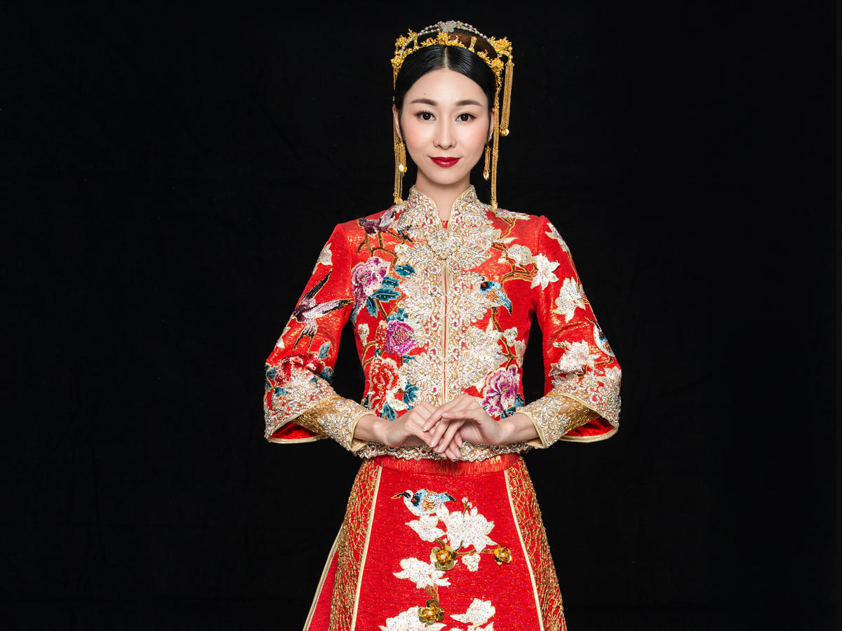 2019新款工笔玉兰燕子马来褂