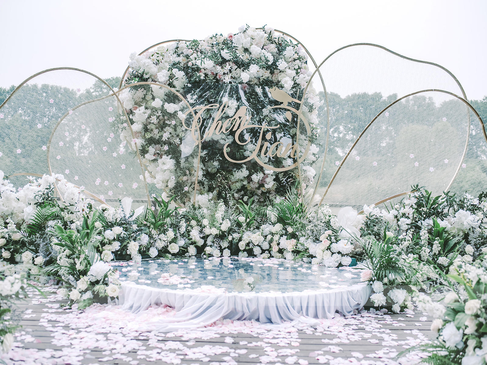 #吉美婚礼#白绿色色小清新户外婚礼”时礼“