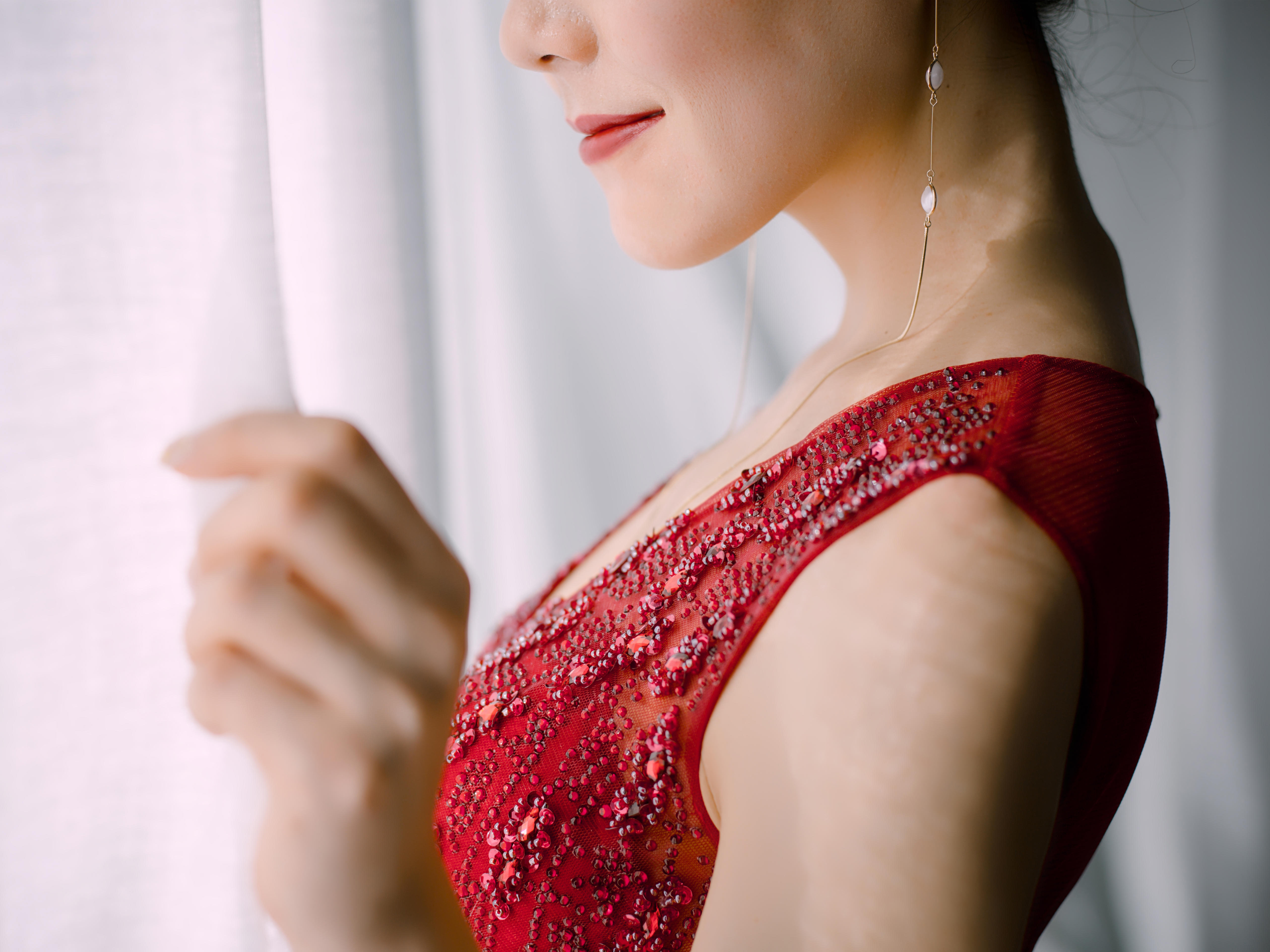 【花解语】3件套租赁 全款送新娘定制晨袍