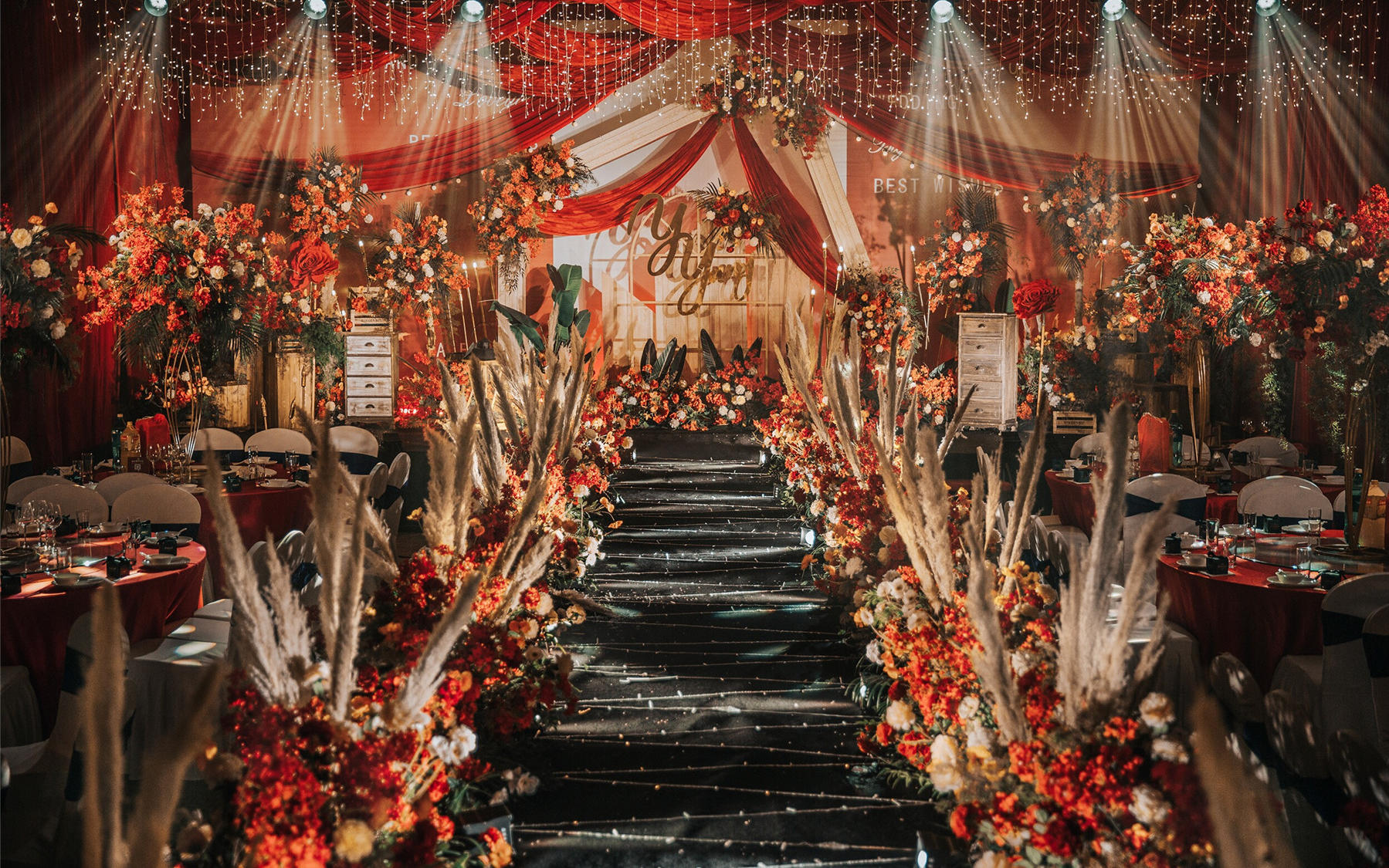 【LAN婚礼】2021暗场必备暖红色复古轻美式