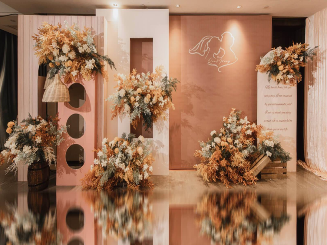 【滕州久久婚庆】2021款小场地小预算橙咖色婚礼