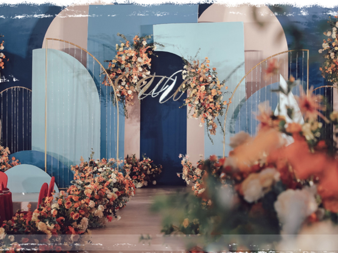 （西元视觉）莫兰迪撞色轻奢唯美户外婚礼