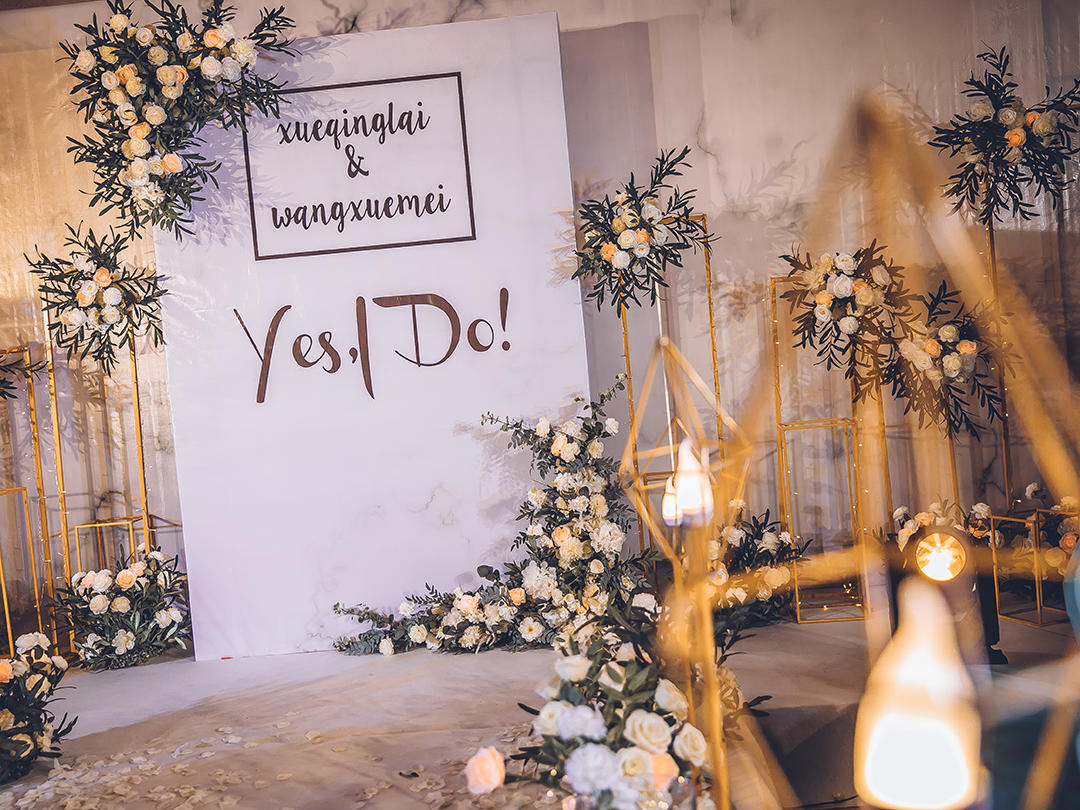 薇西尔四大全包《我愿意》网红大理石系婚礼