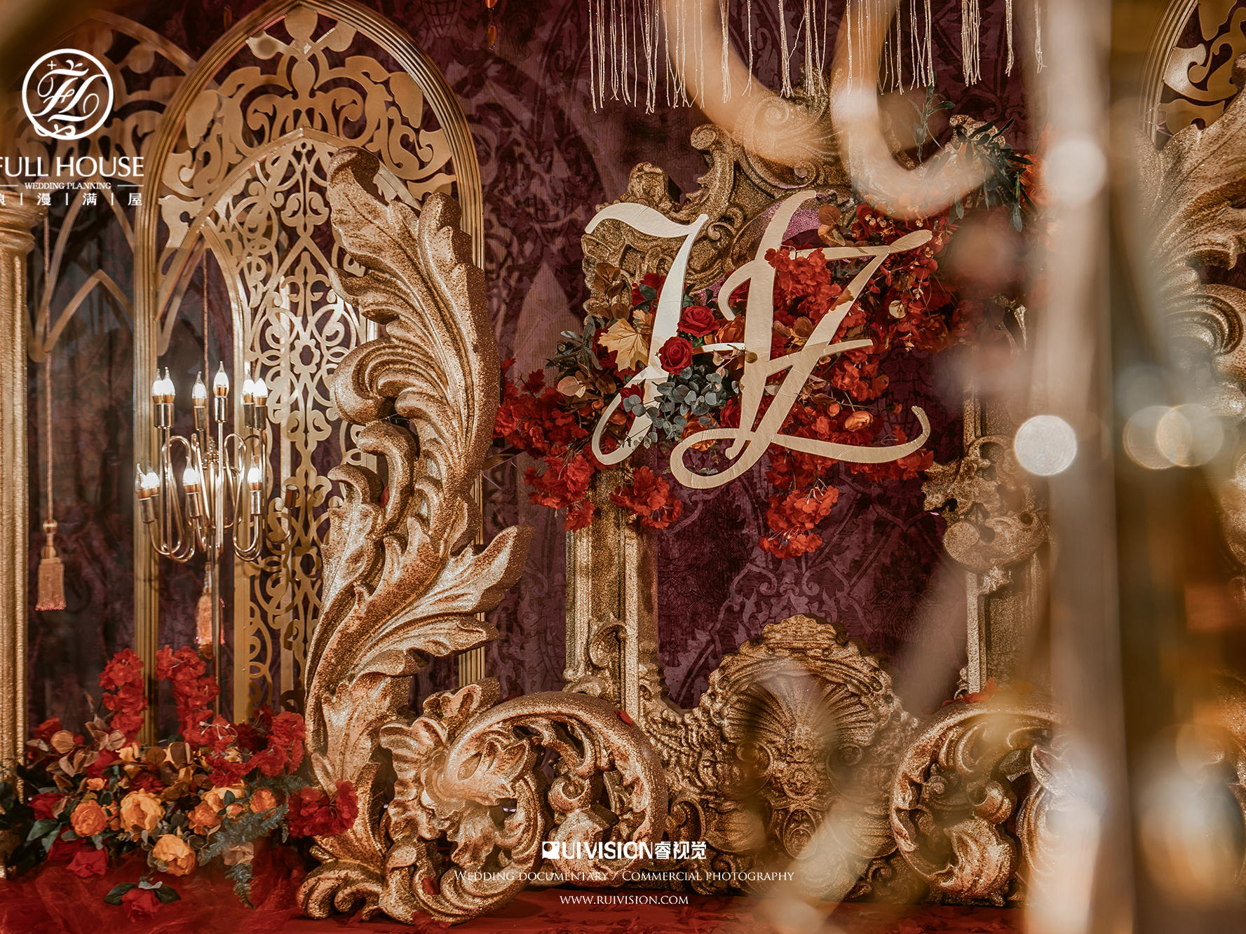 欧式style - 红金搭配