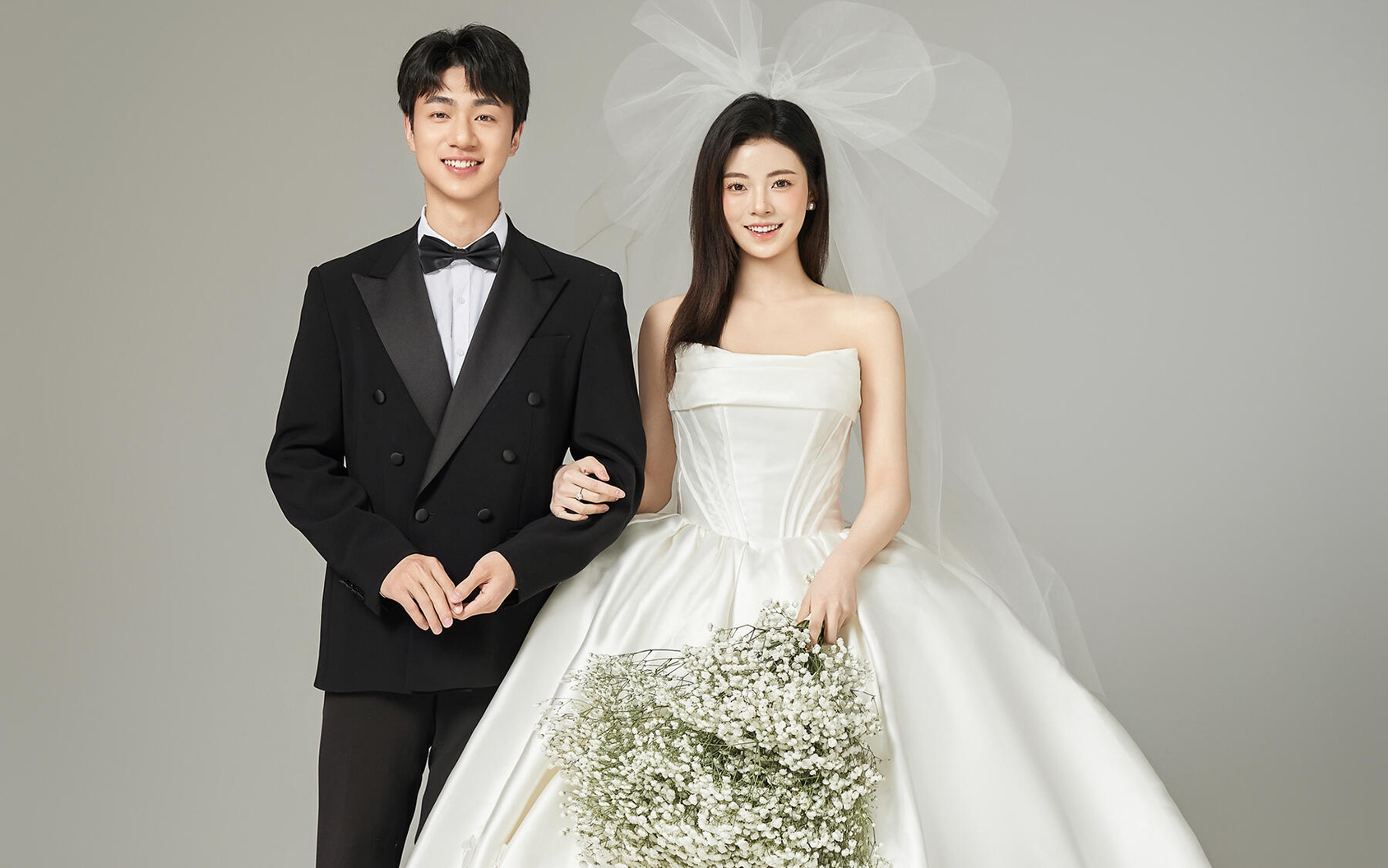 极简纯粹韩式主纱婚纱照✨