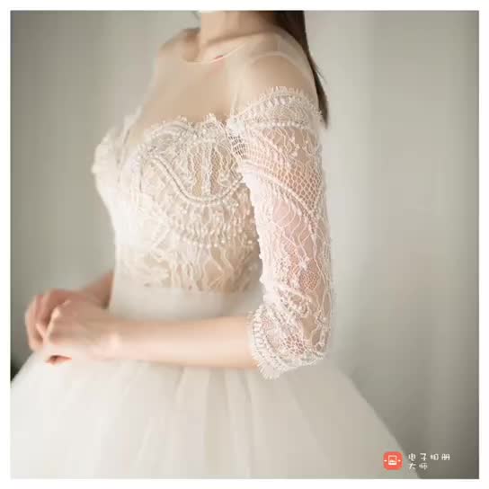 【爱结婚纱来图定制】设计定制性价比高的公主款婚纱